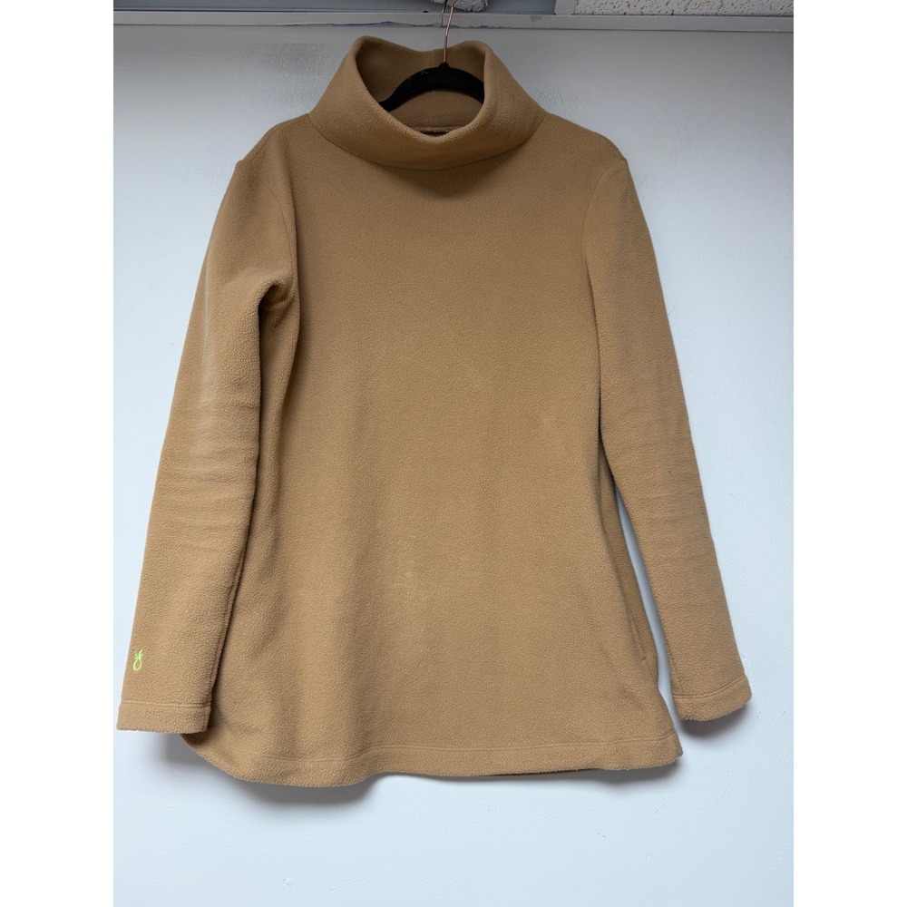 Dudley Stephens Park Slope Fleece Turtleneck Pullover Camel Tan‎ Brown Medium